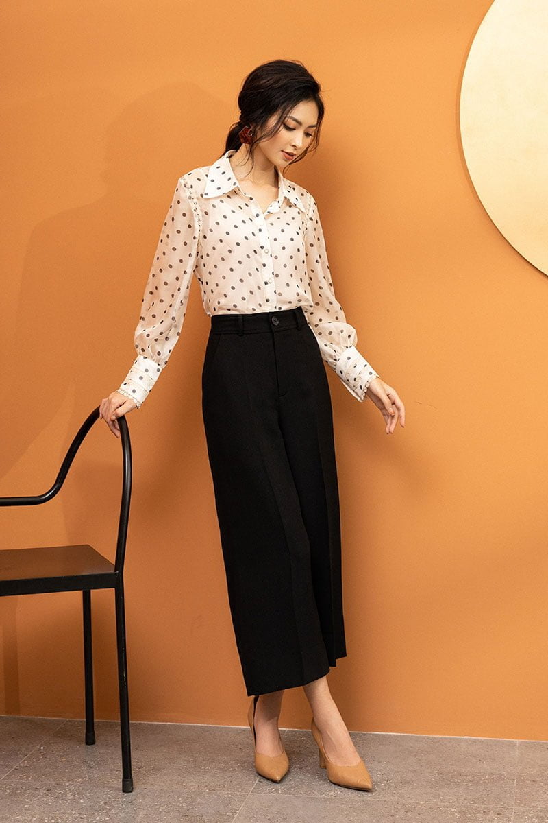 Quần sớ CA trơn lỡ chân đen 1