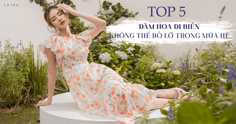 đầm hoa đi biển