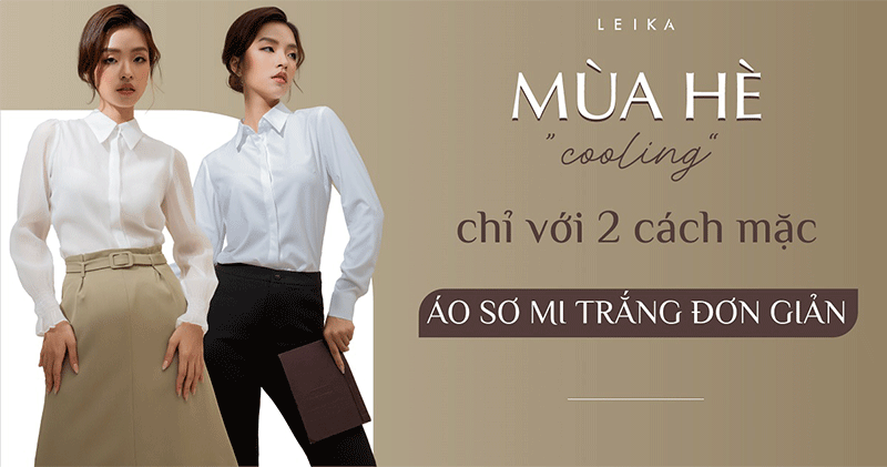 mặc áo sơ mi trắng