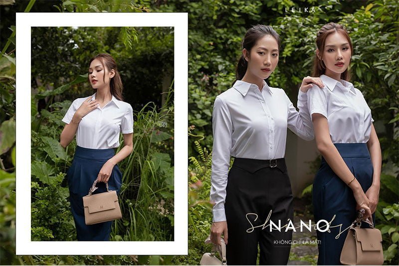 phối áo sơ mi nano