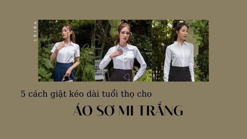 cách giặt áo sơ mi trắng