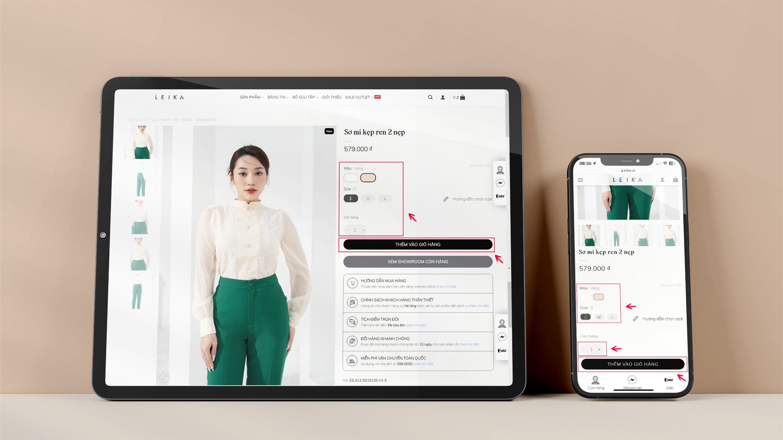 Hướng dẫn mua hàng LEIKA