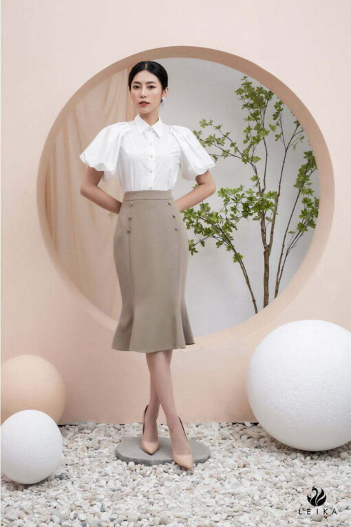 chân váy ôm đuôi cá dài