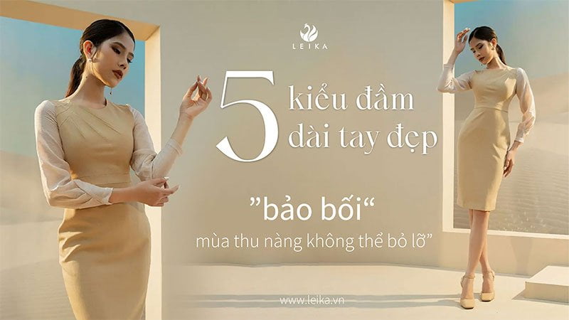 đầm dài tay đẹp
