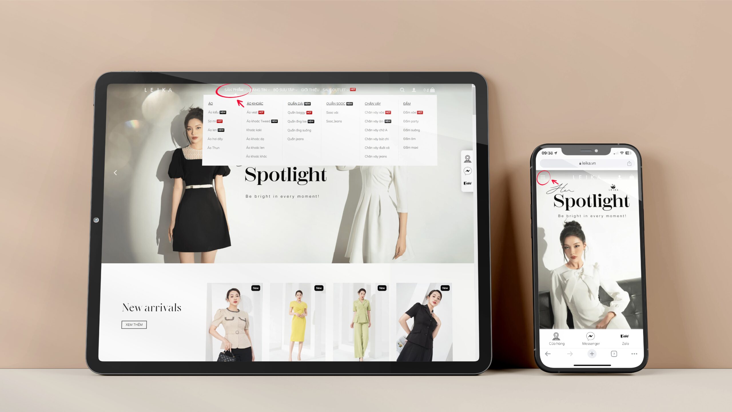 Hướng dẫn mua hàng LEIKA