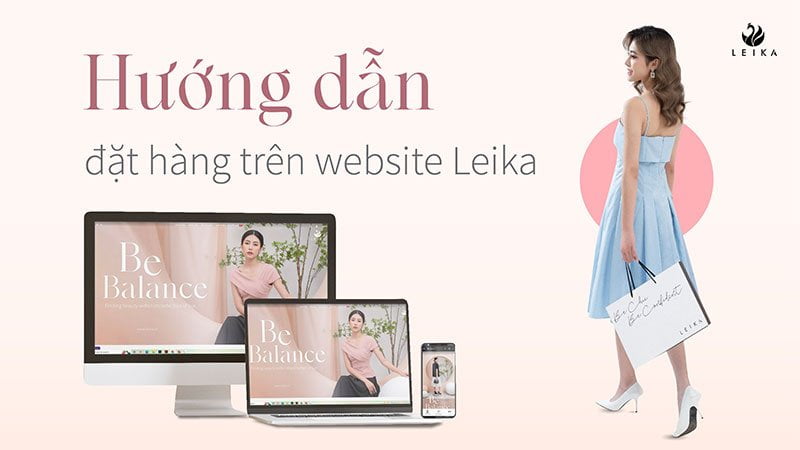 hướng dẫn đặt hàng website Leika