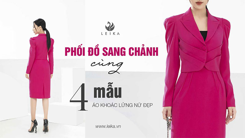 mẫu áo khoác lửng nữ đẹp