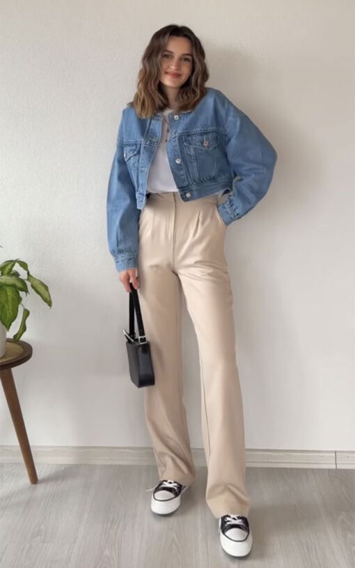 mẫu áo khoác lửng nữ đẹp