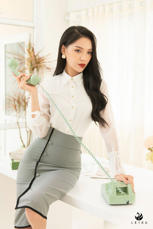 mẫu áo sơ mi nữ đẹp 2022