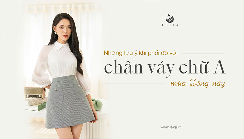 chân váy chữ a