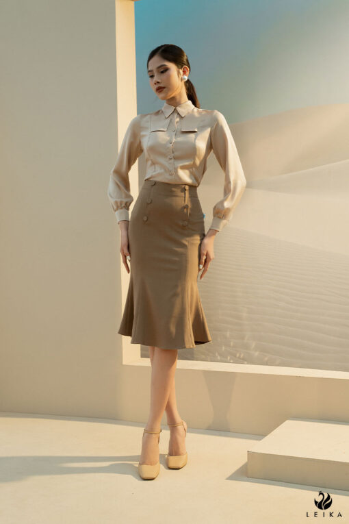 chân váy dài thu đông