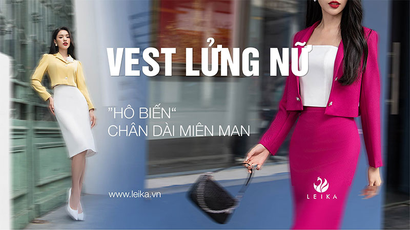 mẫu vest lửng nữ mới nhất