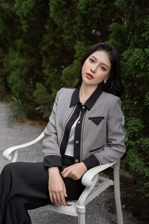 phối đồ với áo dạ ngắn