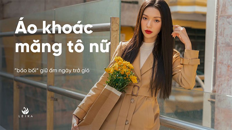 áo khoác măng tô nữ