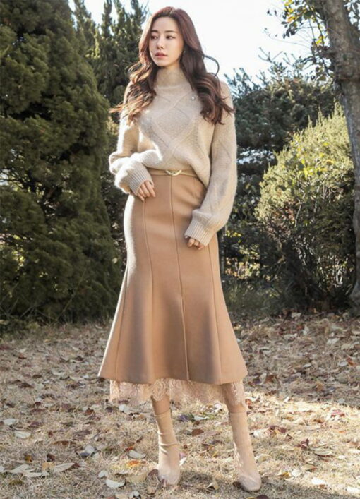 chân váy dạ dài