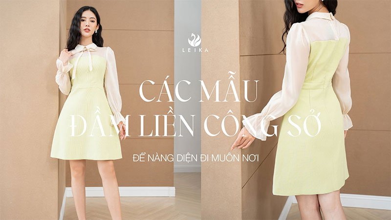 đầm liền công sở