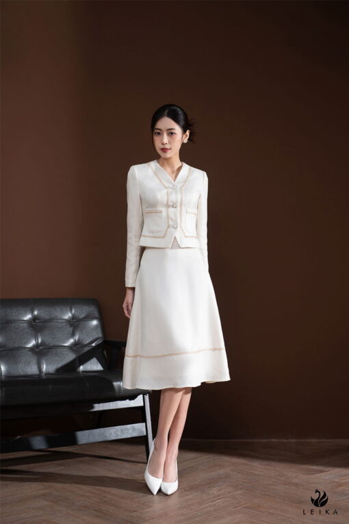 chân váy công sở dáng dài