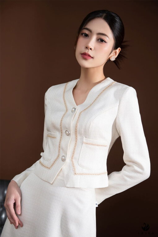 chân váy công sở dáng dài