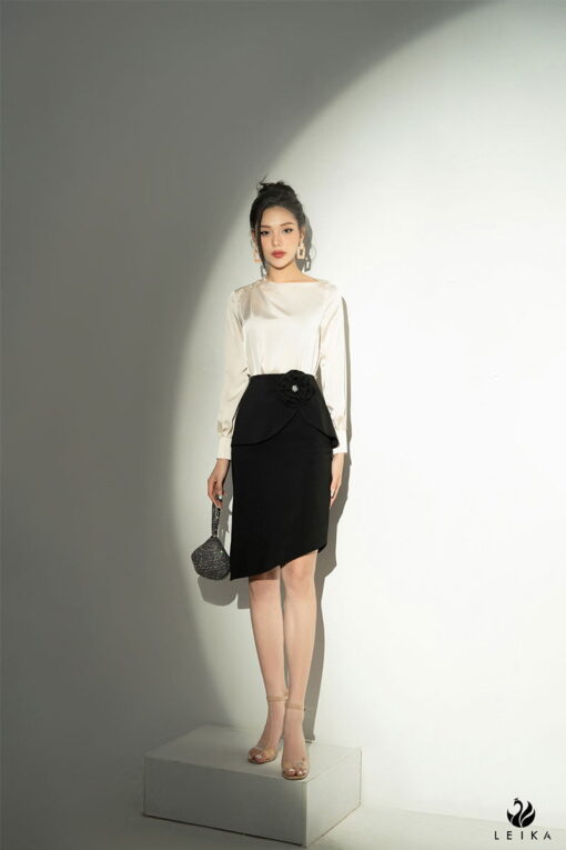 chân váy công sở dáng dài