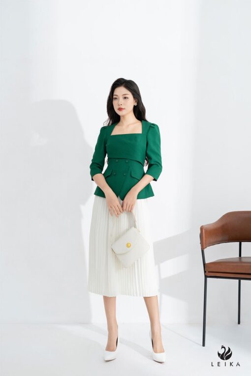 chân váy công sở dáng dài