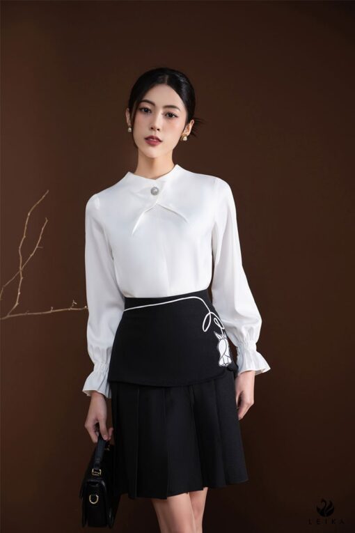 phối đồ trắng đen