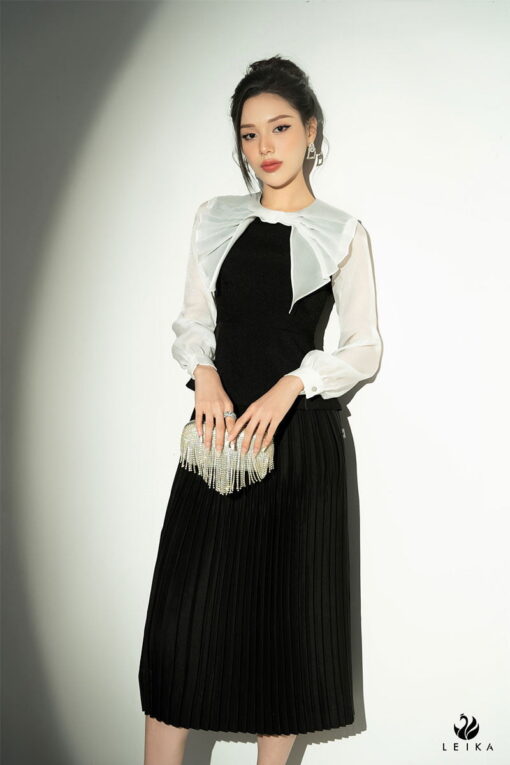 phối đồ trắng đen