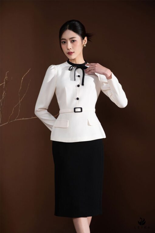 phối đồ trắng đen