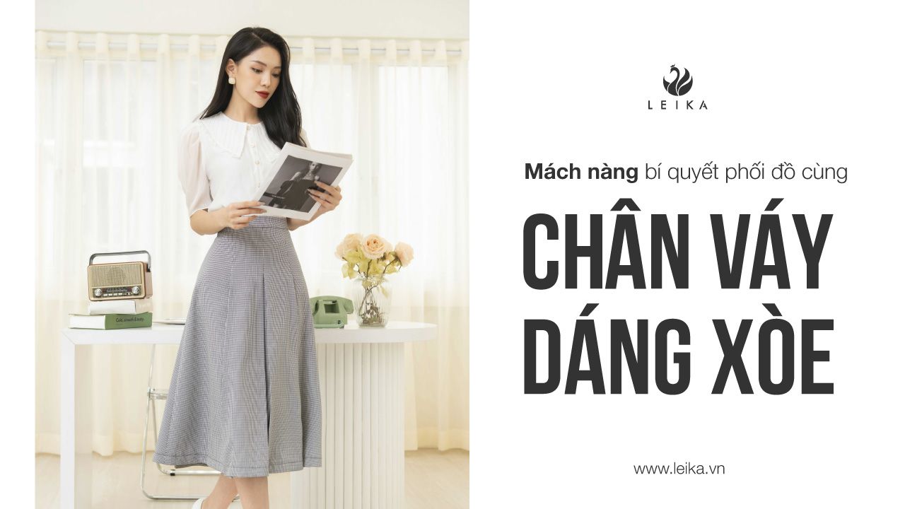 chân váy dáng xòe