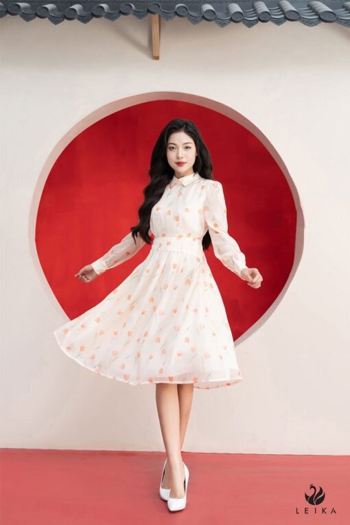 váy xòe dáng dài