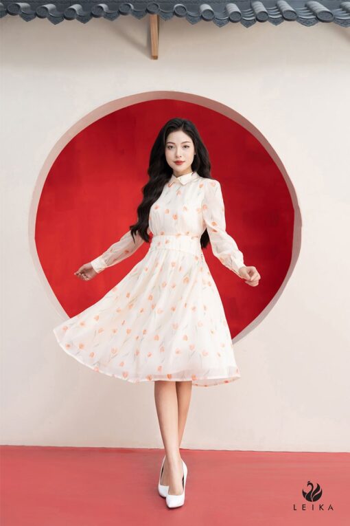 váy xòe dáng dài