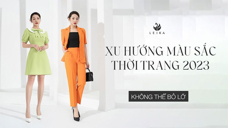 xu hướng màu sắc thời trang 2023