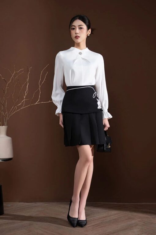 cách phối đồ đen trắng