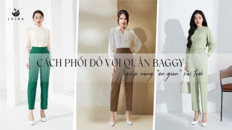 cách phối đồ với quần baggy