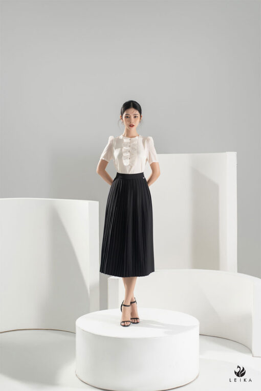 chân váy dài qua gối