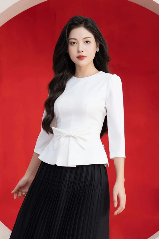 chân váy xòe công sở