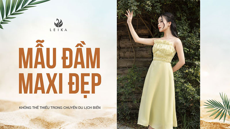 mẫu đầm maxi đẹp
