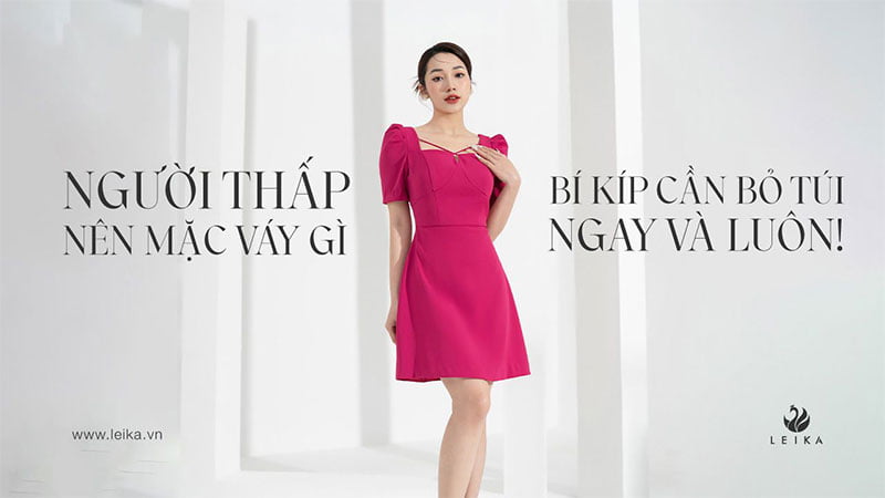 người thấp nên mặc váy gì