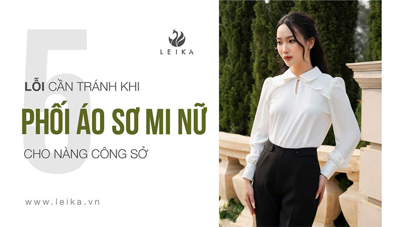 phối áo sơ mi nữ