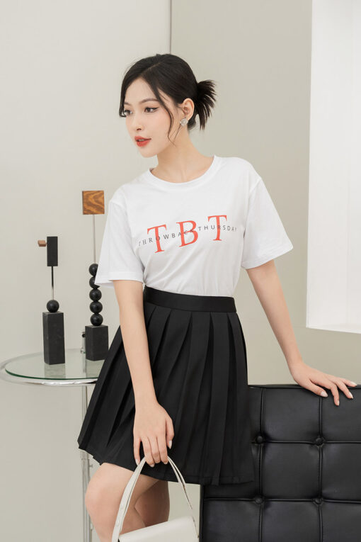 Áo thun suông in TBT