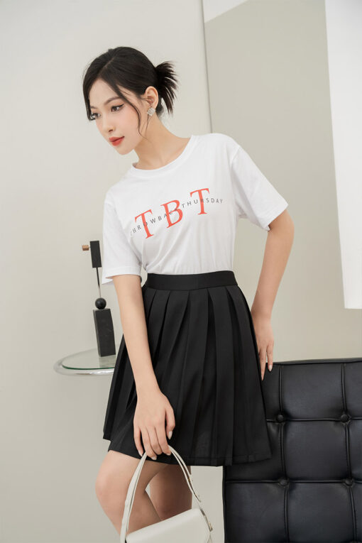 Áo thun suông in TBT