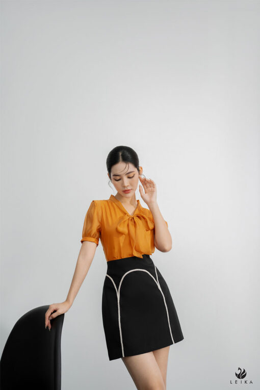 phối đồ với chân váy chữ a ngắn