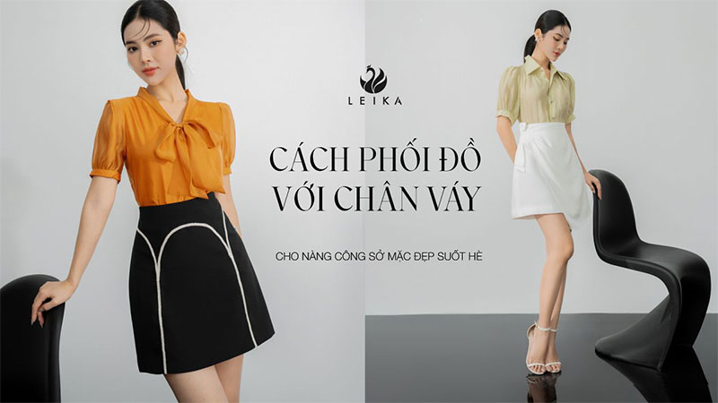 cách phối đồ với chân váy