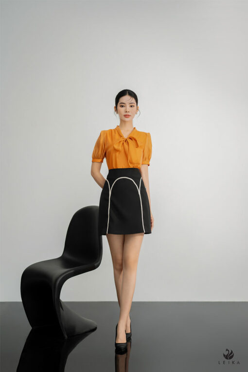phối đồ với chân váy chữ a ngắn