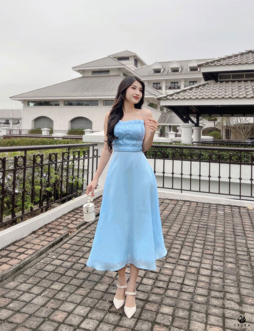 đầm maxi 2 dây