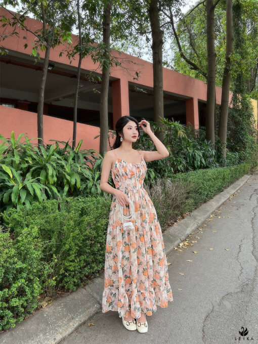 đầm maxi 2 dây