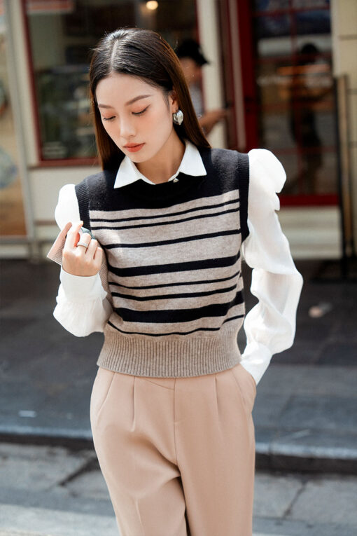 Áo SM suông DT nhún đầu tay