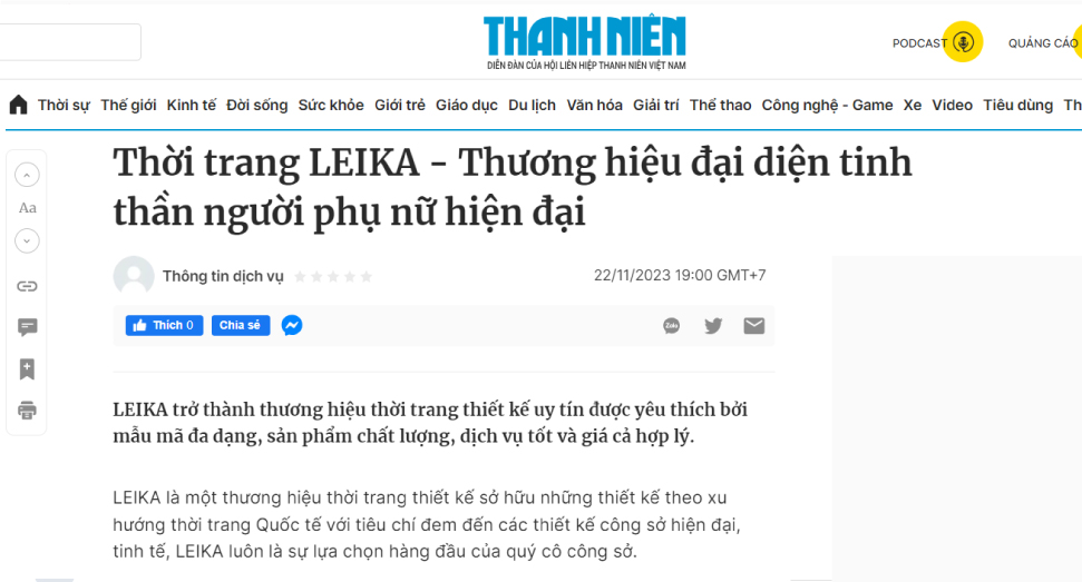 Leika x thanhnien