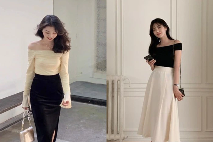 Bỏ túi 7+ cách phối đồ với chân váy xòe dài mê mẩn