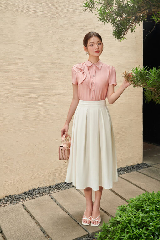 Chân váy xòe xếp ly sườn