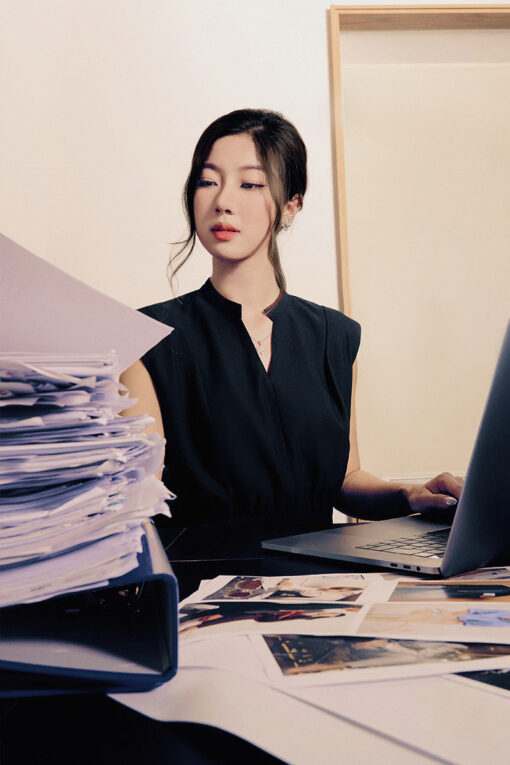 Áo kiểu CT croptop vai chờm cổ tàu